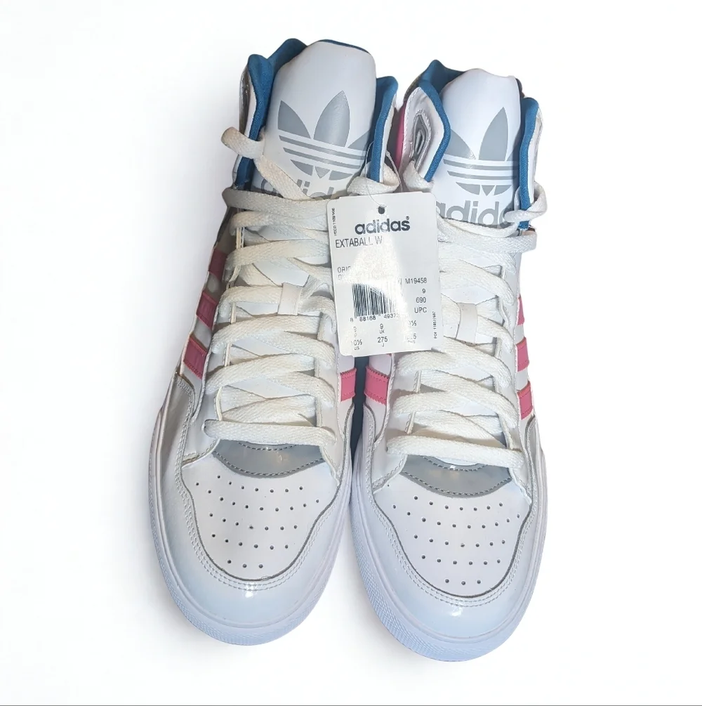 adidas Originals Extaball W High-Top Sneakers Women’s 10.5 NWT Pink White Retro